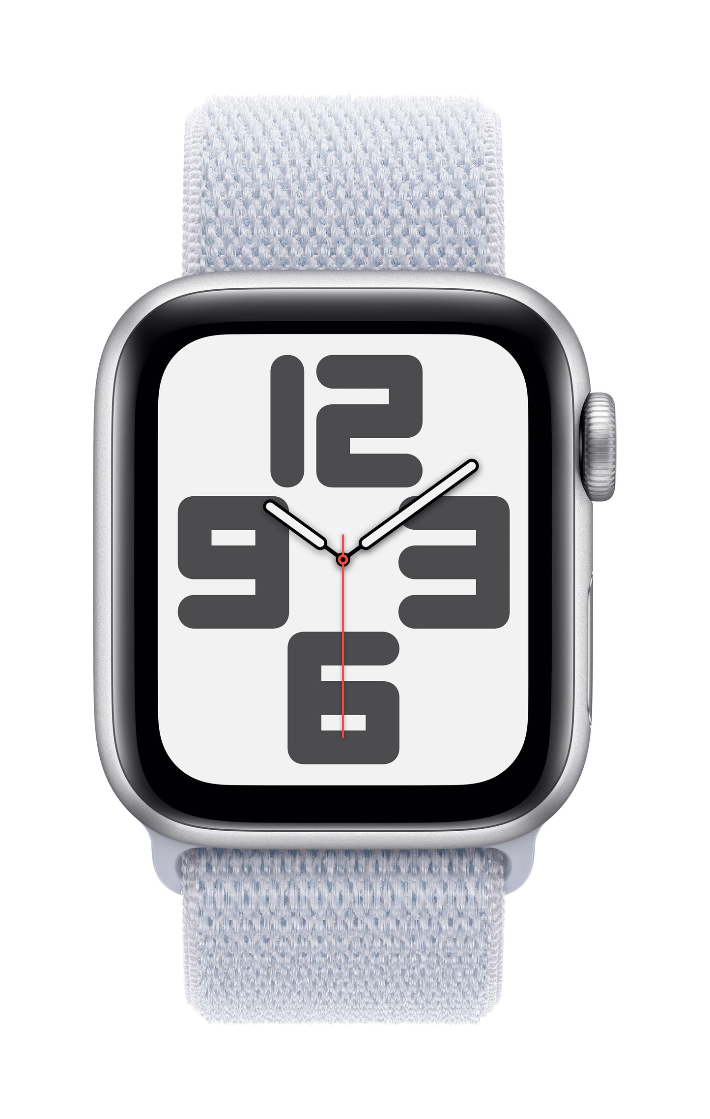 Apple Watch SE GPS 40mm Silver Aluminium Case with Blue Cloud Sport Loop