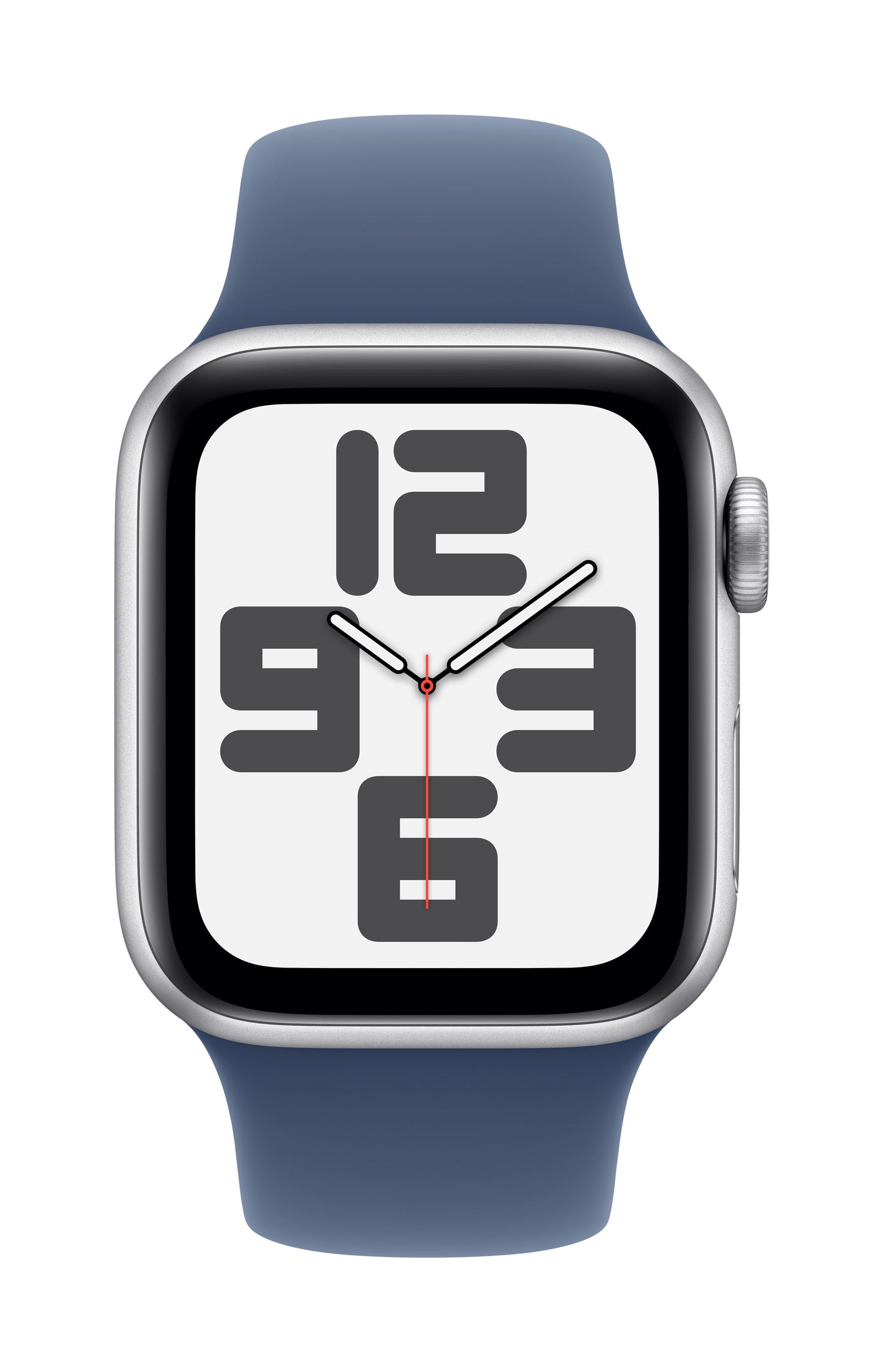 Apple Watch SE GPS 40mm Silver Aluminium Case with Denim Sport Band - S/M