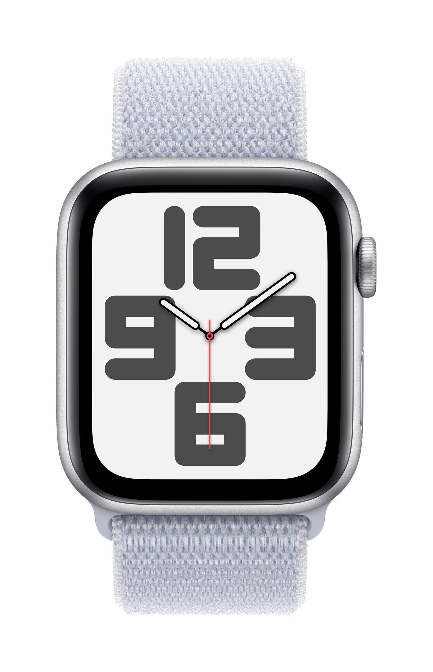Apple Watch SE GPS 44mm Silver Aluminium Case with Blue Cloud Sport Loop