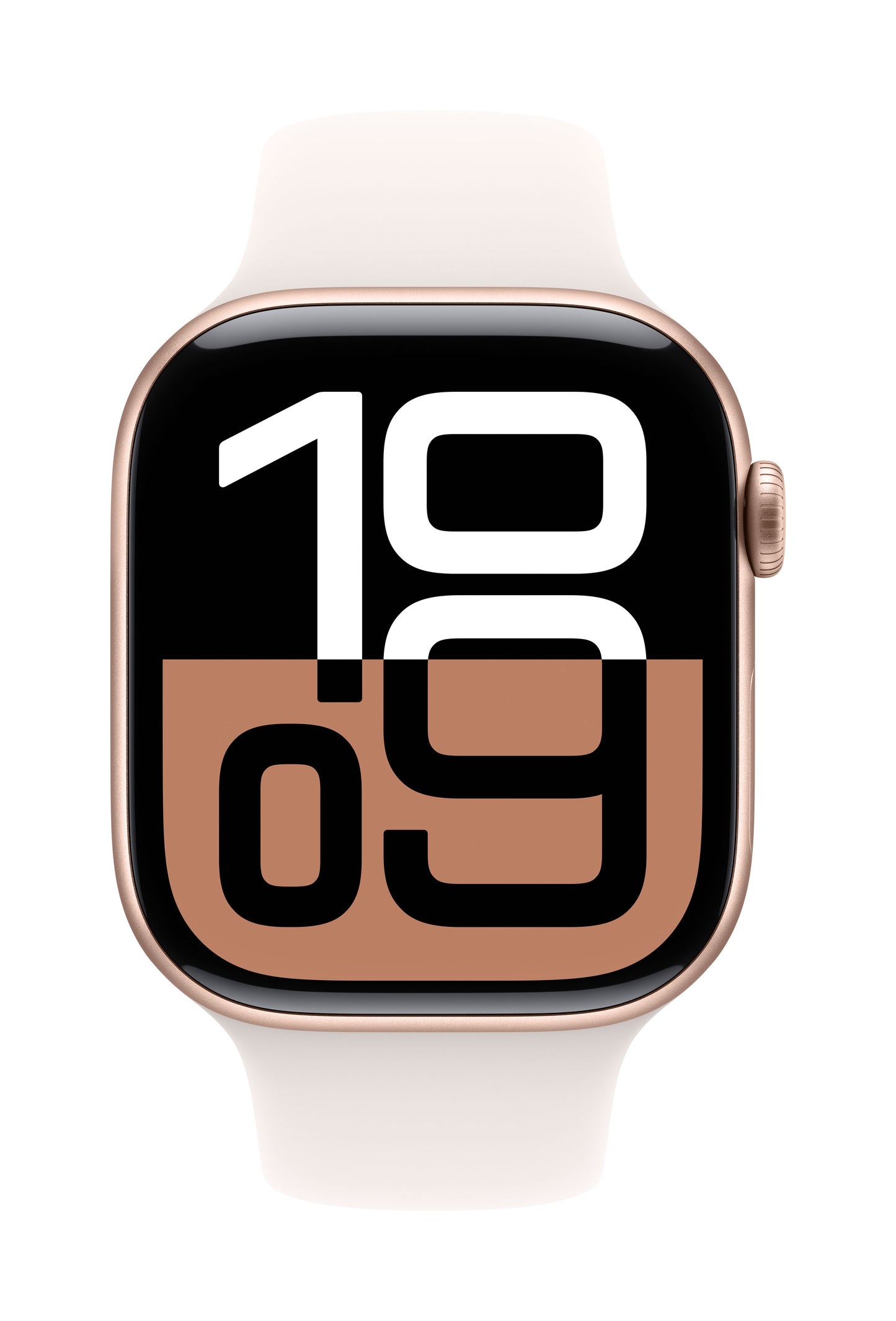 Apple Watch Series 10 GPS 46mm Rose Gold Aluminium Case with Light Blush Sport Band - M/L