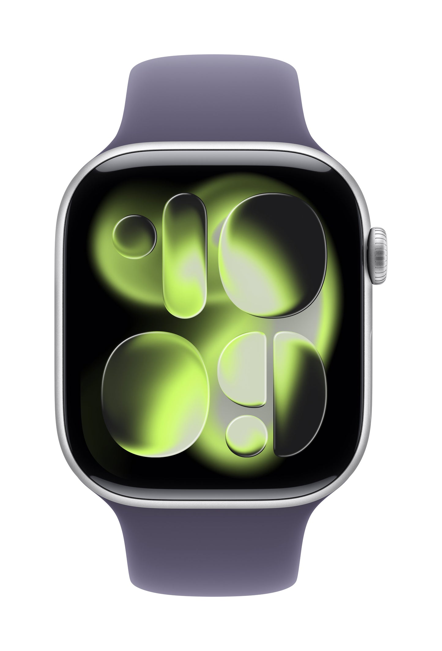Apple Watch Series 11 GPS 46mm Silber Aluminium Case mit Purpurne Nebel Sportarmband - M/L