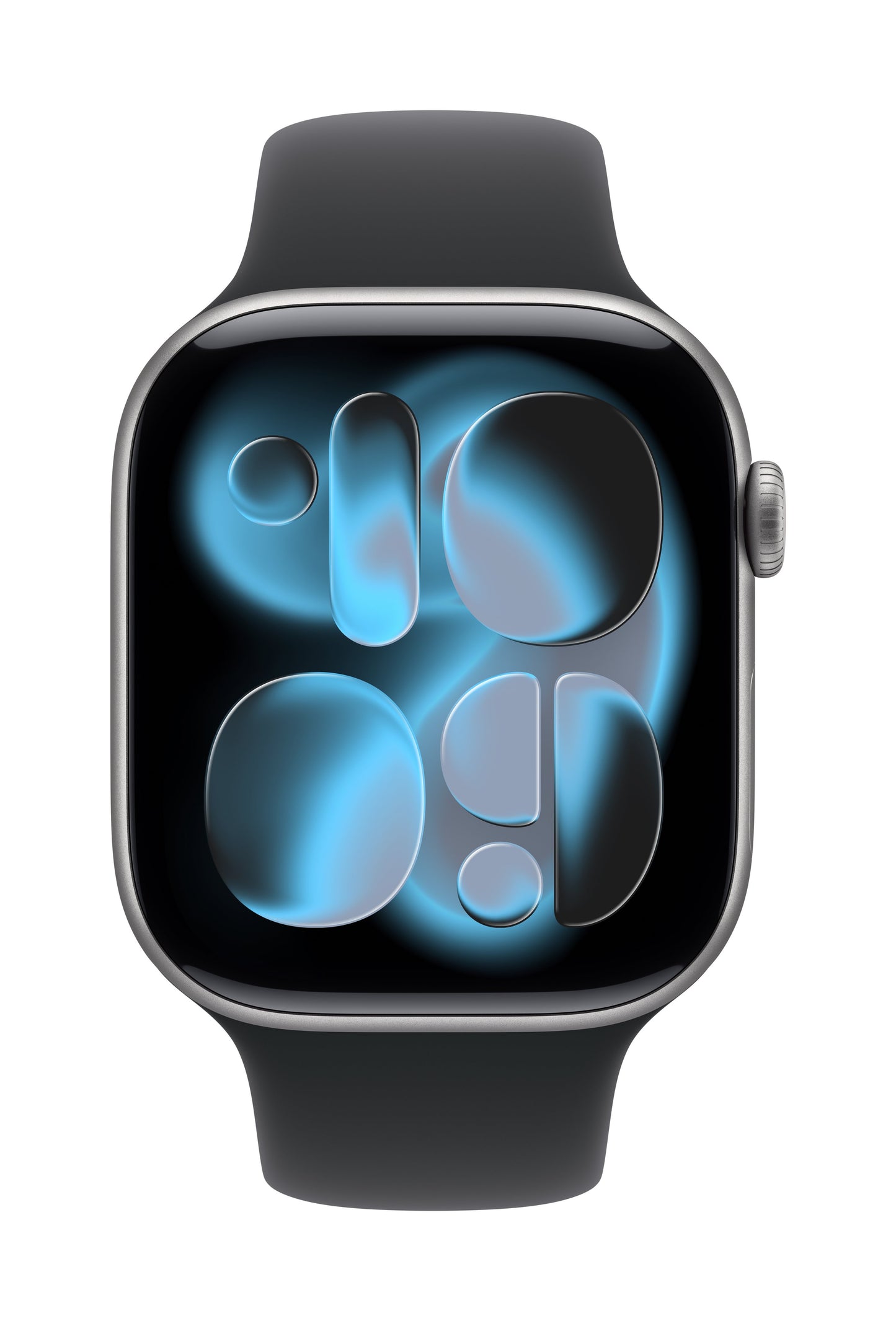 Apple Watch Series 11 GPS 46mm Space Grey Aluminium Case mit Schwarzem Sportarmband - M/L