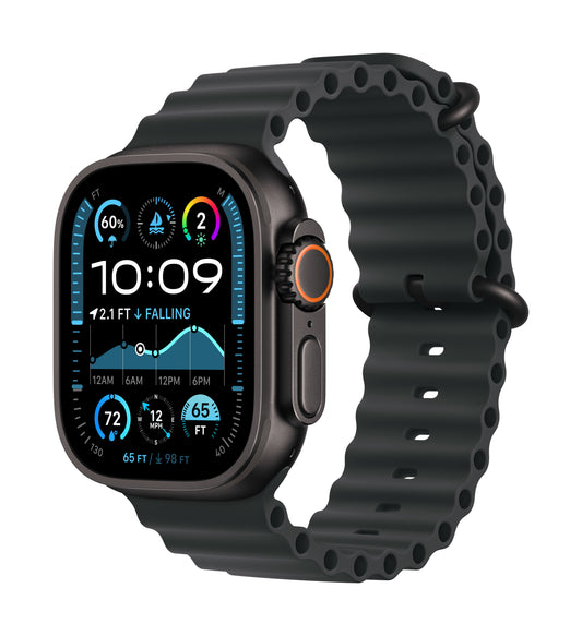 Apple Watch Ultra 2 GPS + Cellular 49mm Black Titanium Case with Black Ocean Band