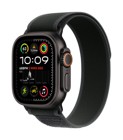 Apple Watch Ultra 2 GPS + Cellular 49mm Black Titanium Case with Black Trail Loop - S/M