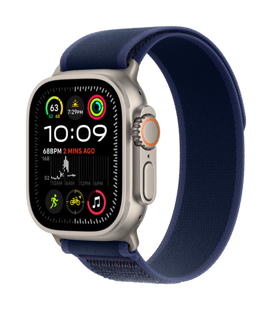 Apple Watch Ultra 2 GPS + Cellular 49mm Natural Titanium Case with Blue Trail Loop - M/L