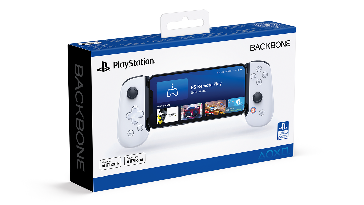 Backbone One Mobiler Gaming Controller mit USB-C, 2. Gen., weiß