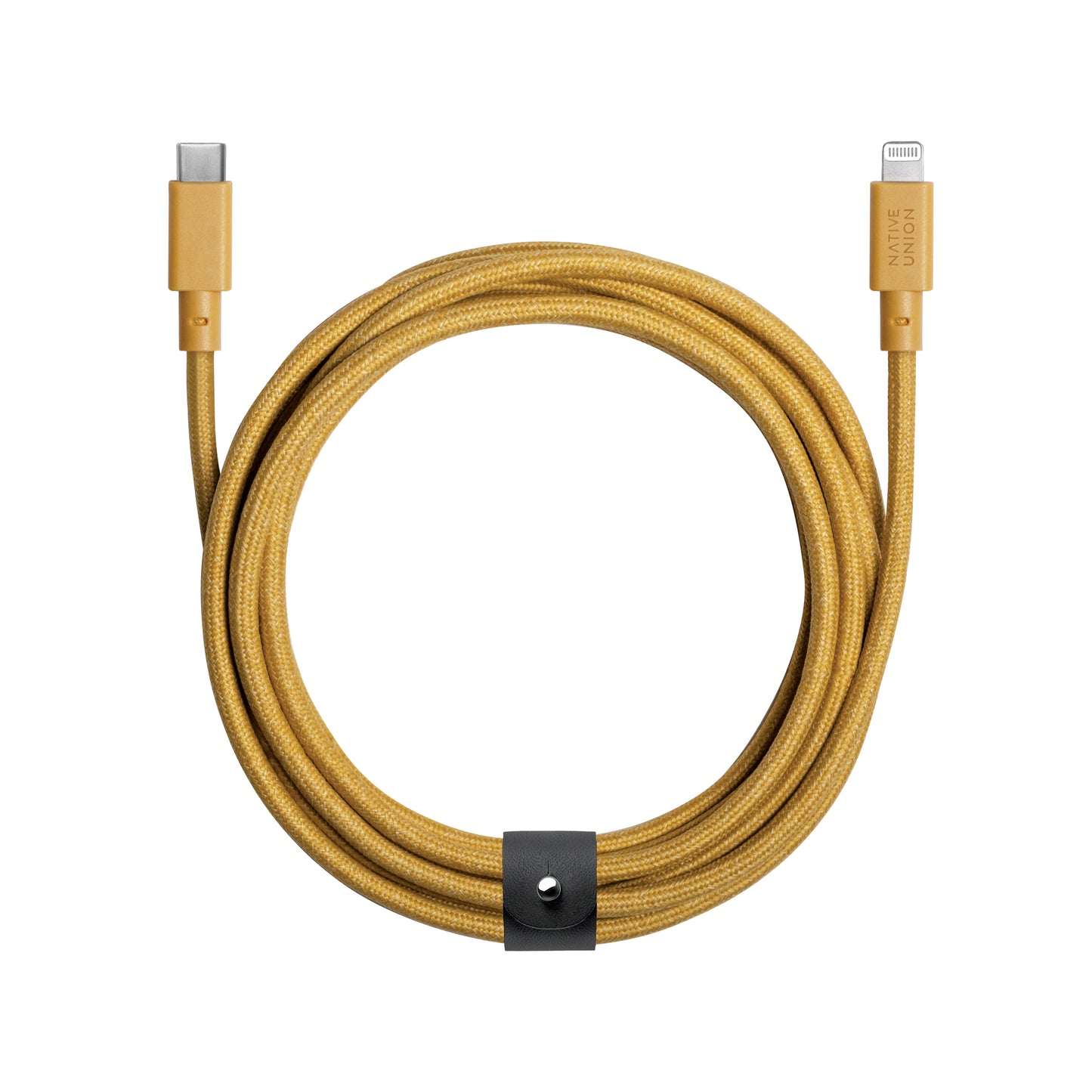 Native Union Belt Lightning auf USB-C Kabel 3m, senfgelb