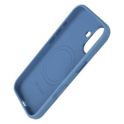 Decoded AntiMicrobial Silicone Backcover iPhone 16 Light Blue