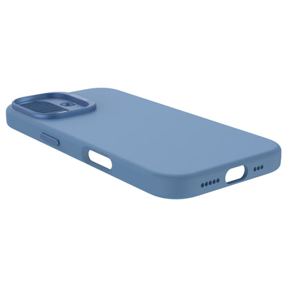 Decoded AntiMicrobial Silicone Backcover iPhone 16 Light Blue