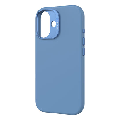 Decoded AntiMicrobial Silicone Backcover iPhone 16 Light Blue