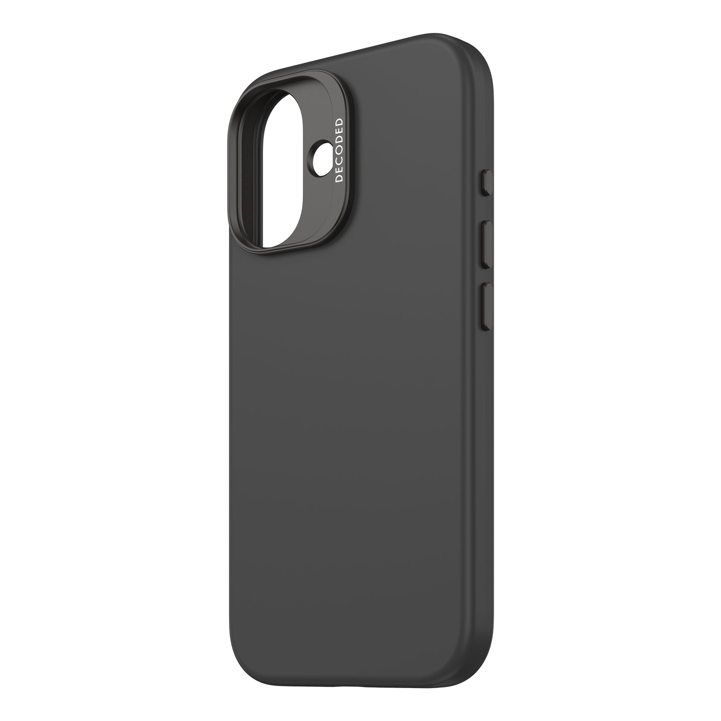 Decoded AntiMicrobial Silicone Backcover iPhone 16 Black