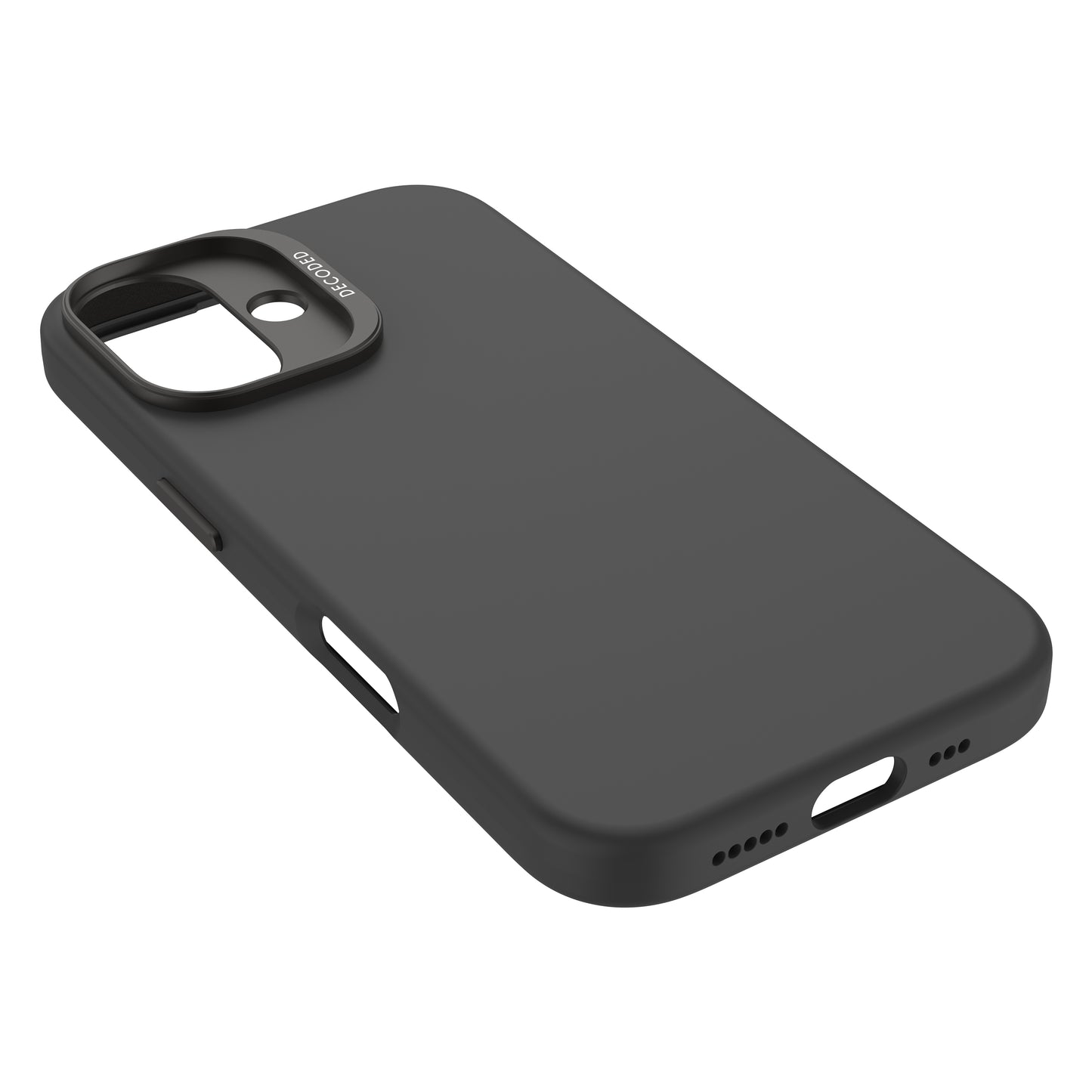 Decoded AntiMicrobial Silicone Backcover iPhone 16 Black