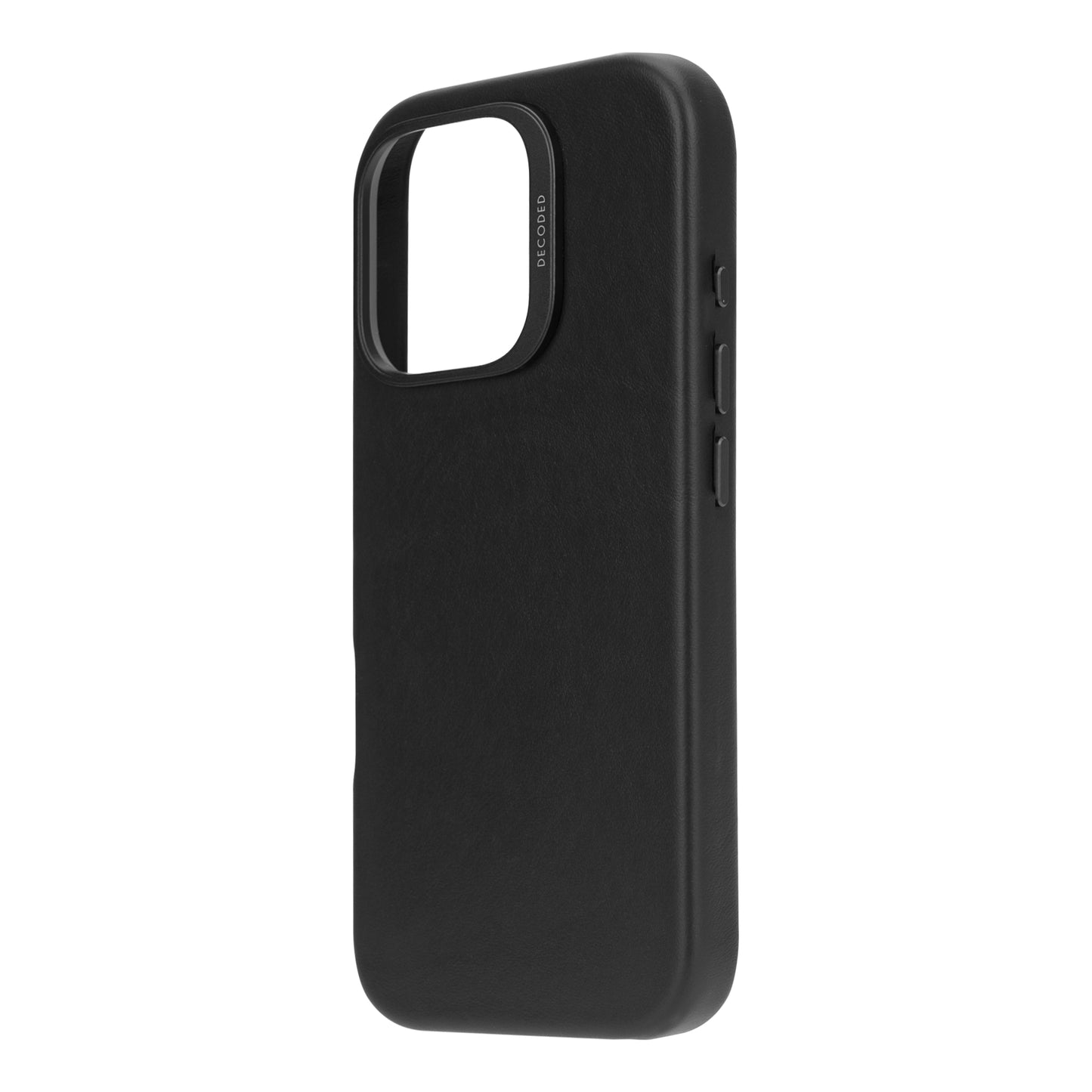 Decoded Leather Backcover iPhone 16 Pro Black