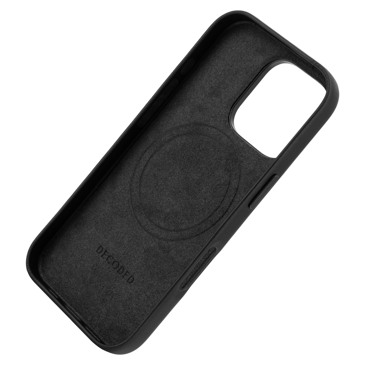 Decoded Leather Backcover iPhone 16 Pro Black