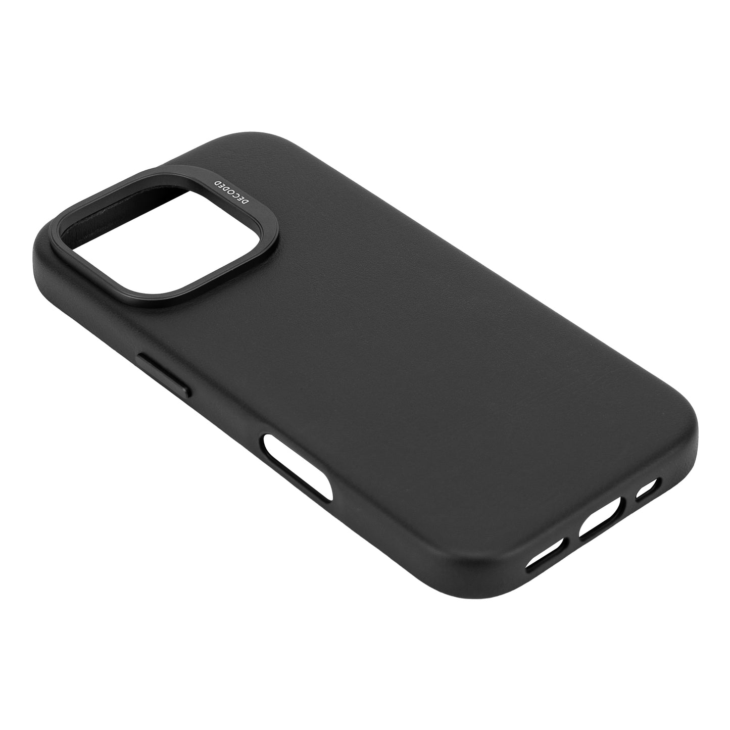 Decoded Leather Backcover iPhone 16 Pro Black