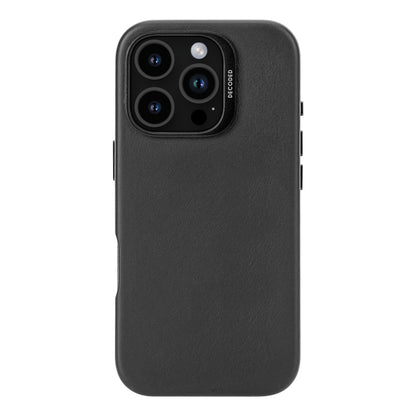 Decoded Leather Backcover iPhone 16 Pro Black