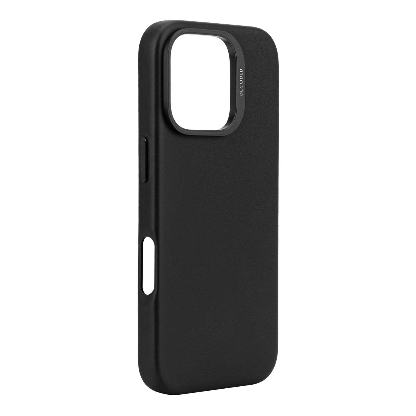 Decoded Leather Backcover iPhone 16 Pro Black