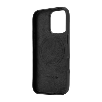 Decoded Leather Backcover iPhone 16 Pro Black