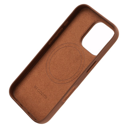 Decoded Leather Backcover iPhone 16 Pro Tan