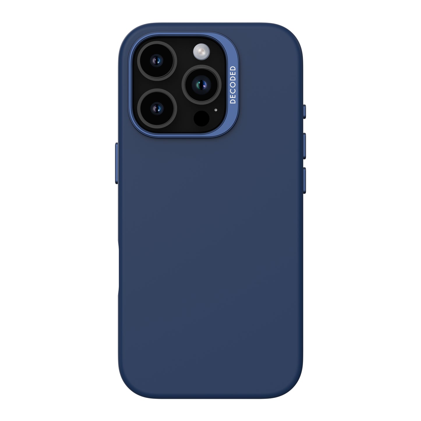 Decoded AntiMicrobial Silicone Backcover iPhone 16 Pro Navy