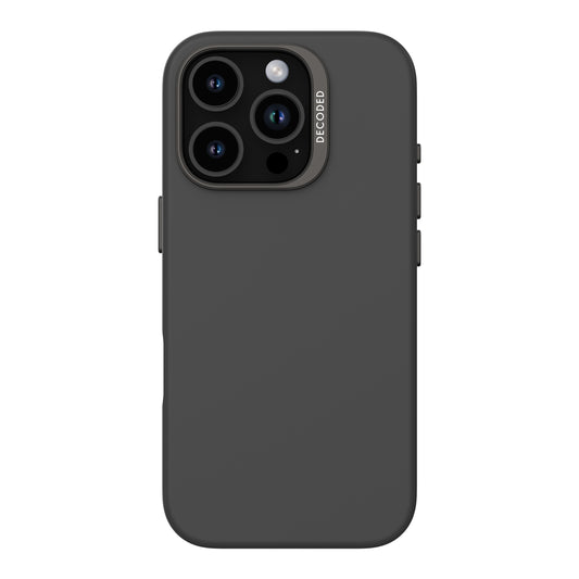 Decoded AntiMicrobial Silicone Backcover iPhone 16 Pro Black