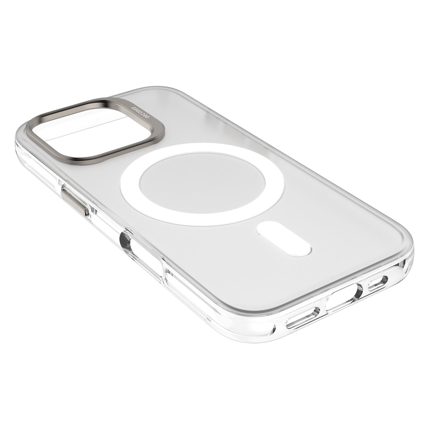 Decoded Recycled Plastic Backcover iPhone 16 Pro Transparent White