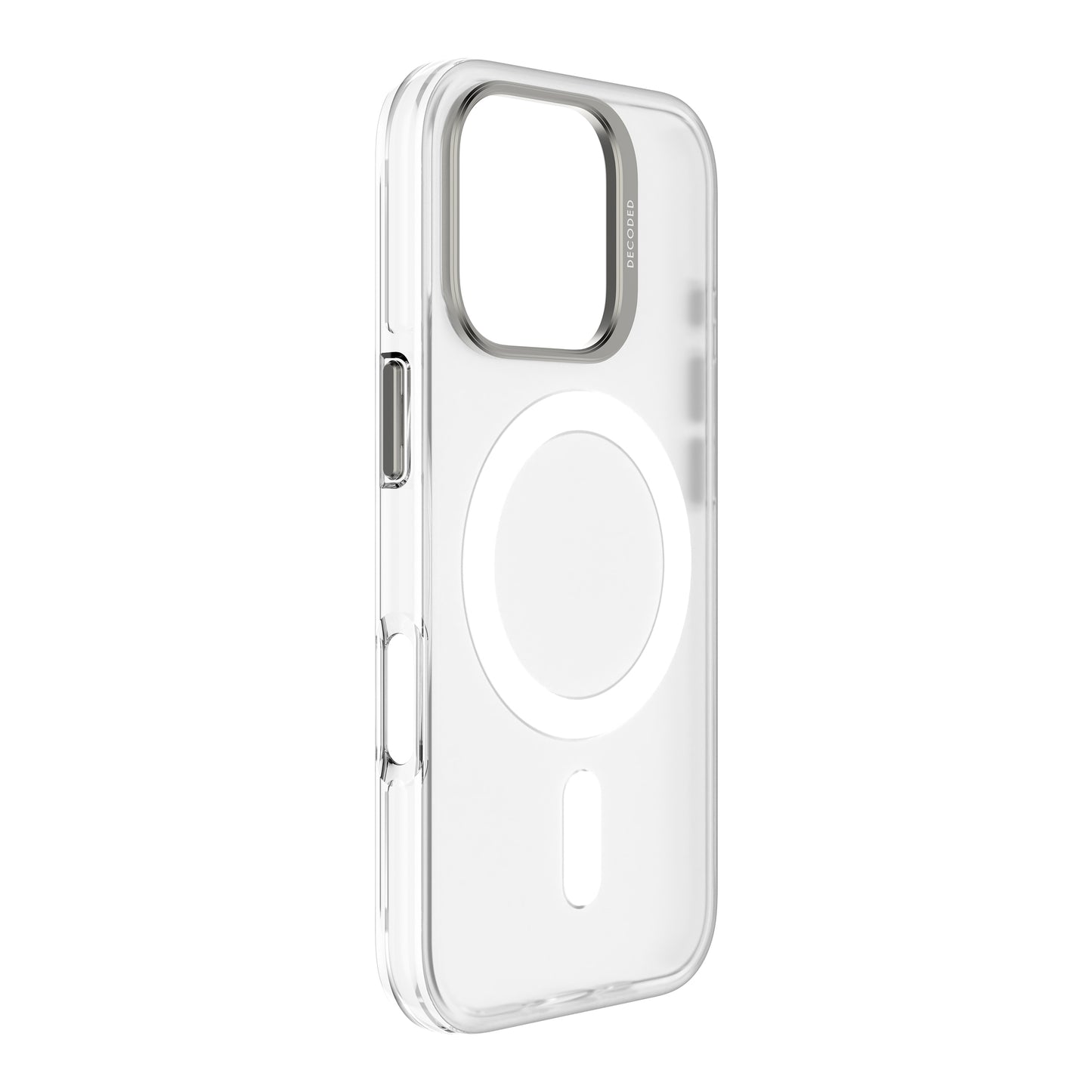 Decoded Recycled Plastic Backcover iPhone 16 Pro Transparent White