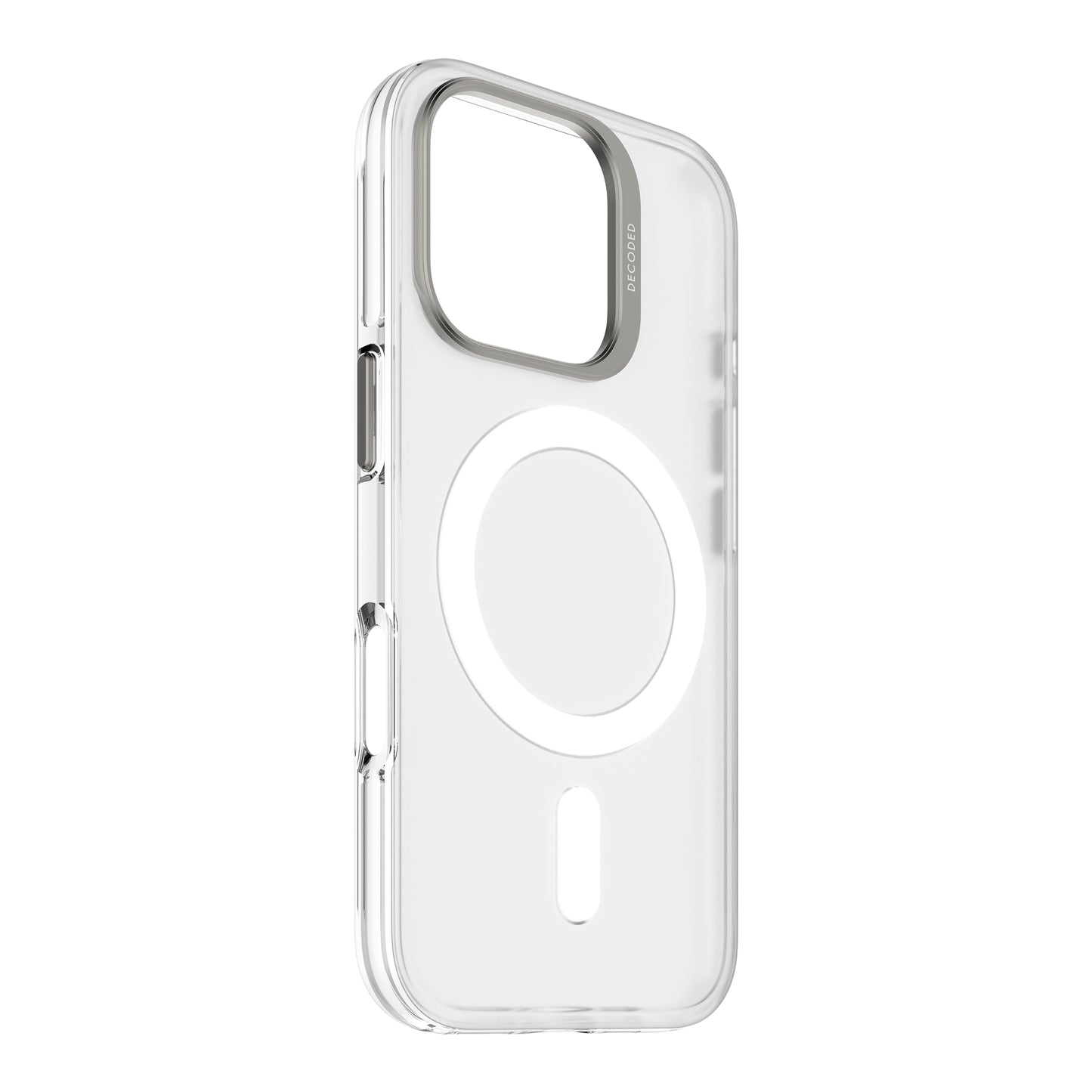 Decoded Recycled Plastic Backcover iPhone 16 Pro Transparent White