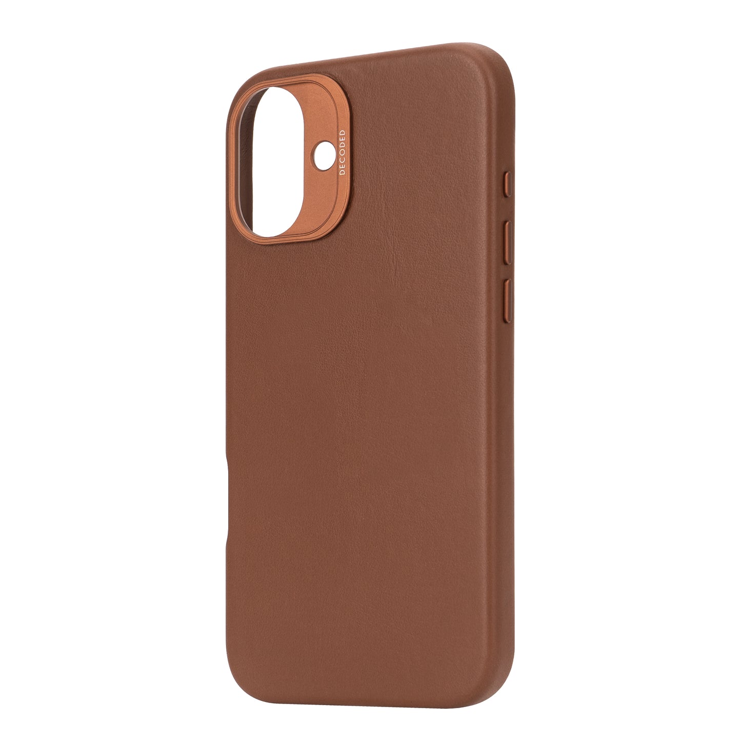 Decoded Leather Backcover iPhone 16 Plus Tan