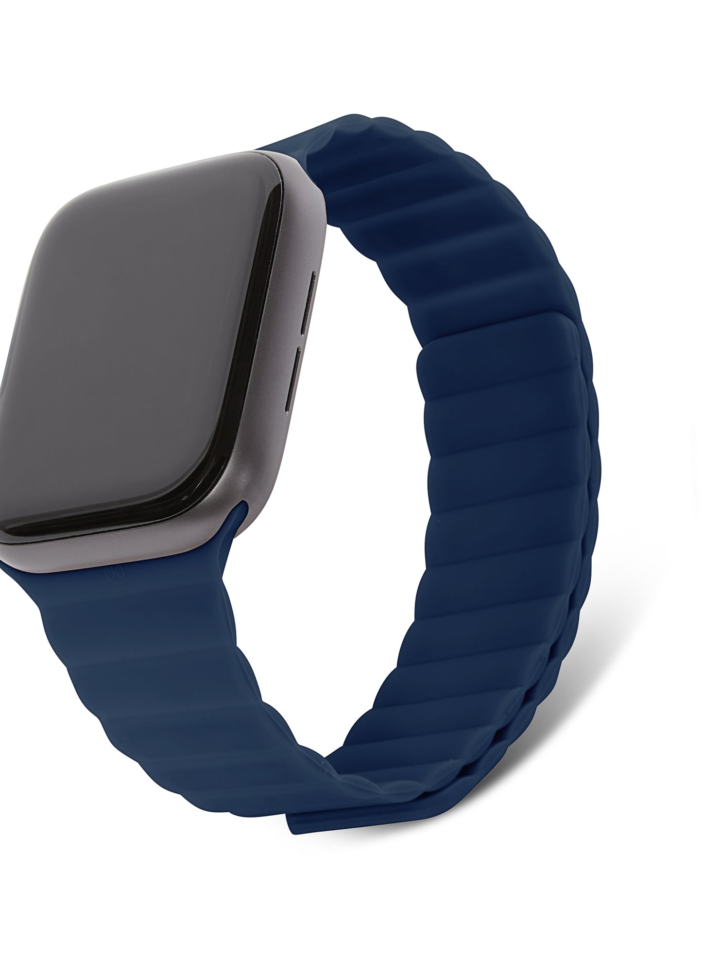 Decoded - Silicone Magnetic Traction Strap | Für Apple Watch 41/40/38mm | Navy Peony