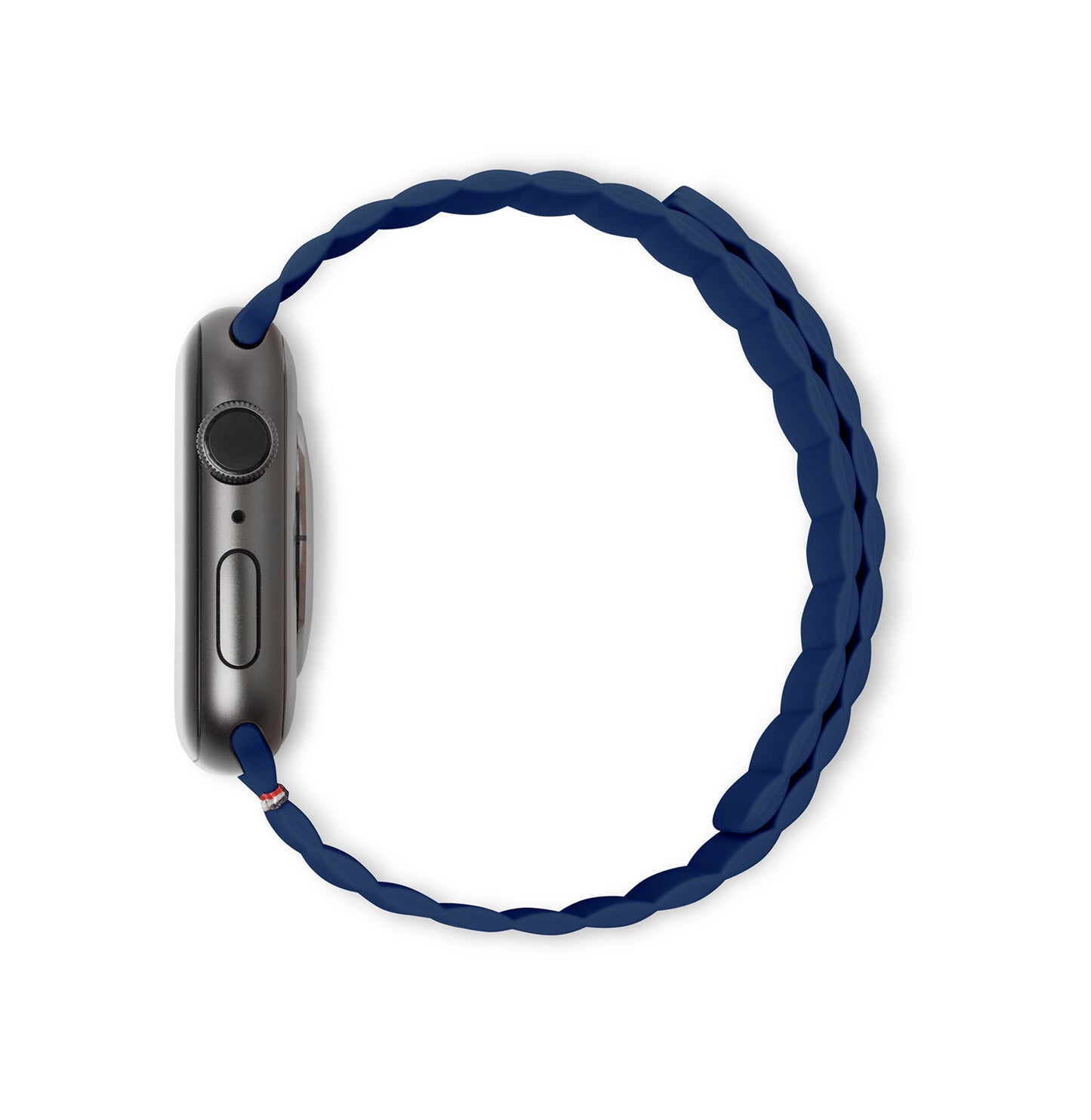 Decoded - Silicone Magnetic Traction Strap | Für Apple Watch 41/40/38mm | Navy Peony