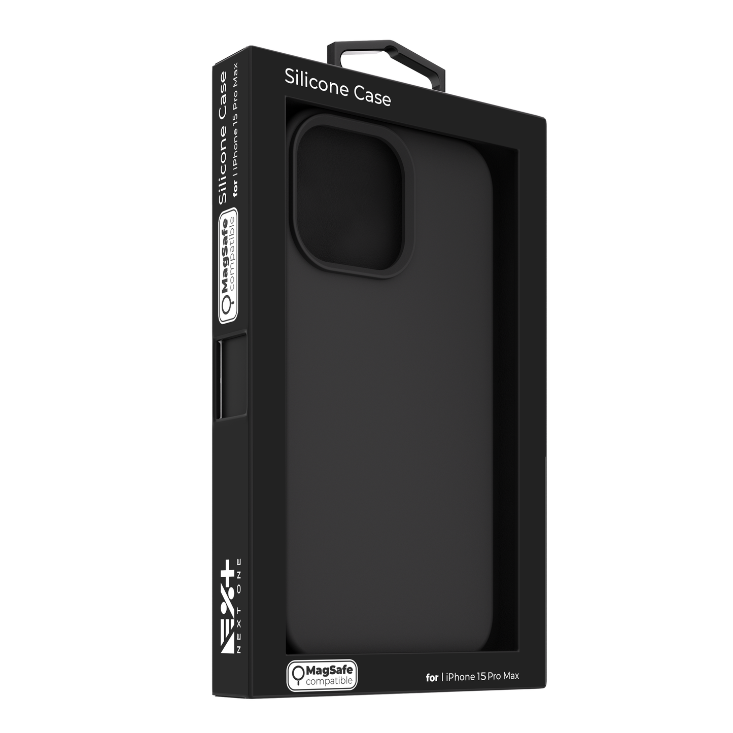 NEXT.ONE Black Silicone Case for iPhone 15 Pro Max MagSafe