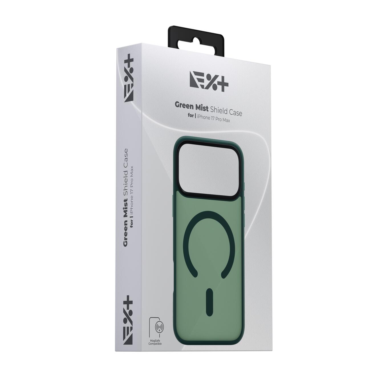 NEXT ONE Green Mist Shield Case for iPhone 17 Pro Max | MagSafe