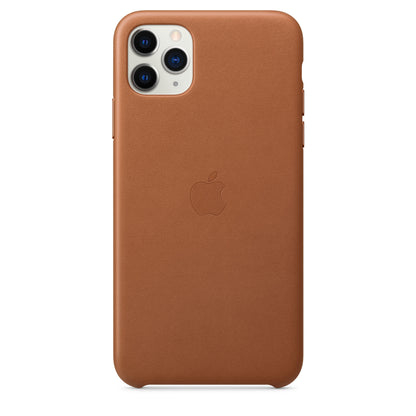 Apple iPhone 11 Pro Max Leder Case, Sattelbraun