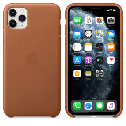 Apple iPhone 11 Pro Max Leder Case, Sattelbraun