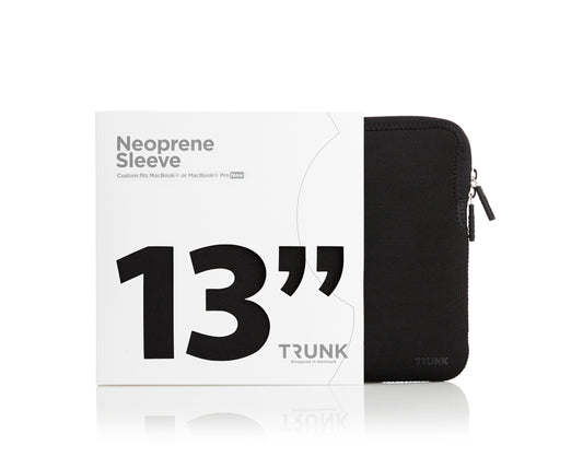 Trunk Neopren Sleeve für MacBook Air / Pro 13", Schwarz
