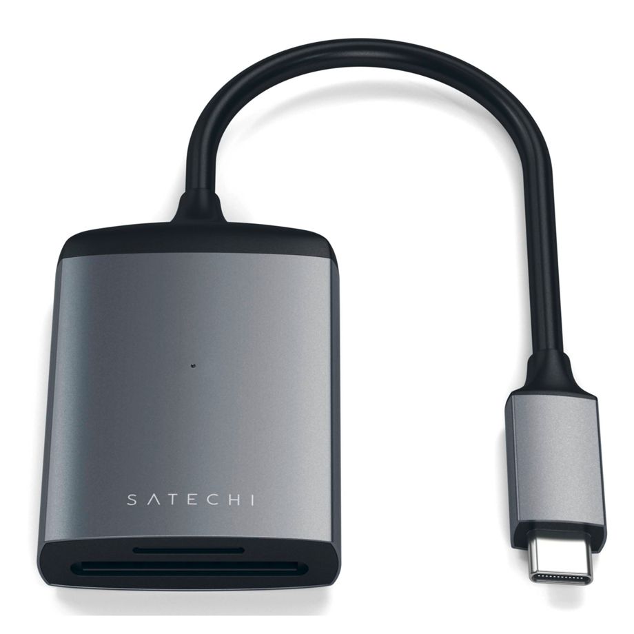 Satechi Aluminum Type-C UHS-II Micro/SD Card Reader space gray