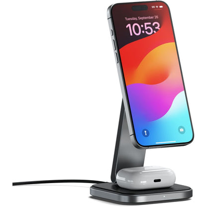 Satechi 2-in-1 Foldable Qi2 Wireless Charging Stand