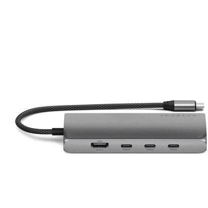 Satechi USB-C Multiport Adapter 8K with Ethernet V3 Space Gray