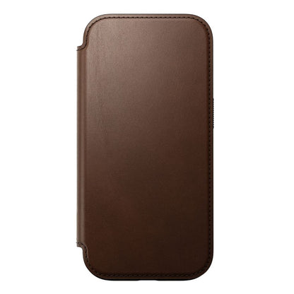 Nomad Modern Leather Folio iPhone 16 Pro Brown