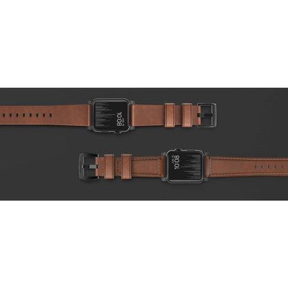 Nomad Strap Modern Brown Leather Black Connectors 42/44/45/49mm