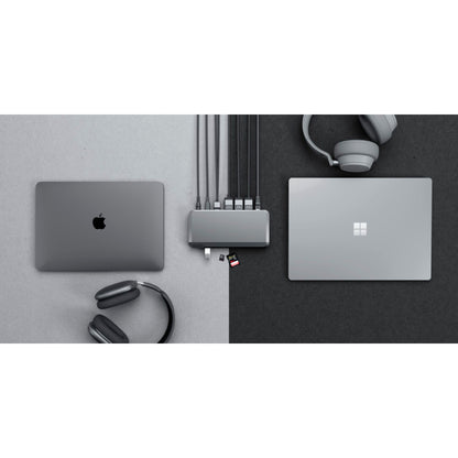 Alogic 100W USB-C DX3 Triple 4K Display Docking Station Space Grey