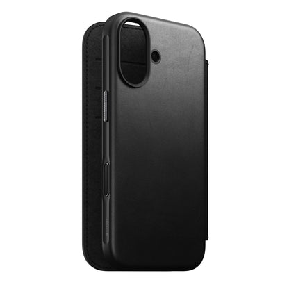 Nomad Modern Leather Folio iPhone 17 Black