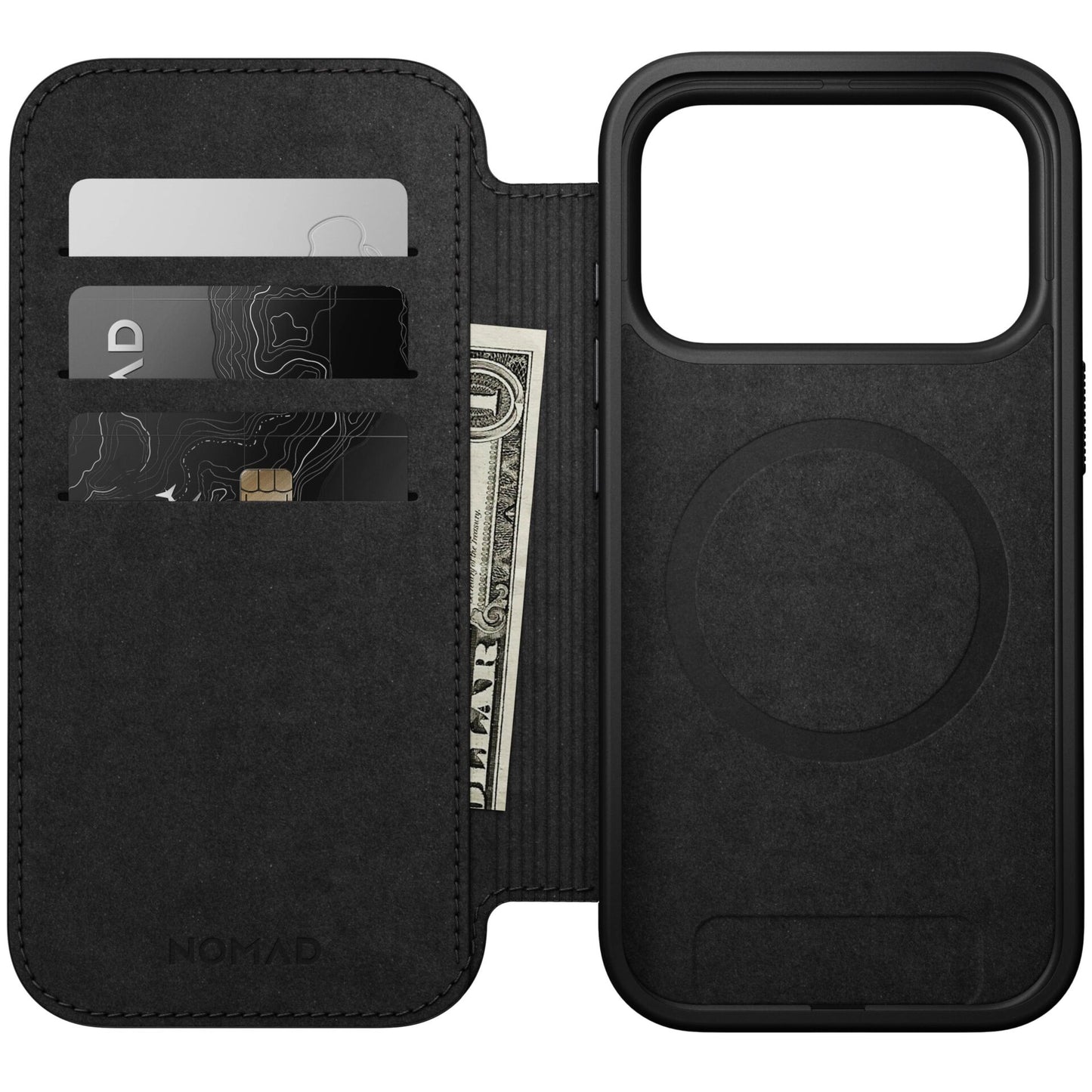 Nomad Modern Leather Folio iPhone 17 Pro Black