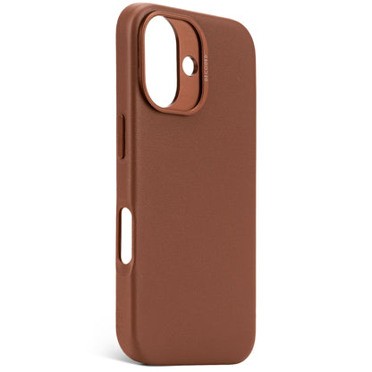 Decoded Leather Backcover iPhone 16 Tan