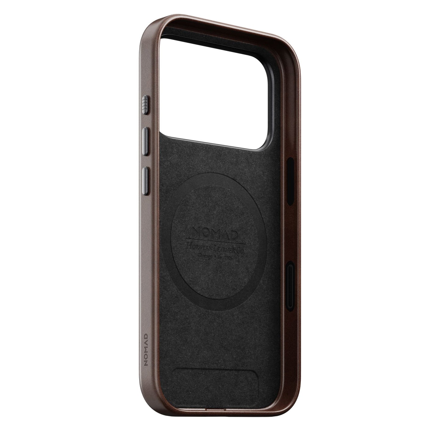 Nomad Traditional Leather Case iPhone 17 Pro Rustic Brown Horween