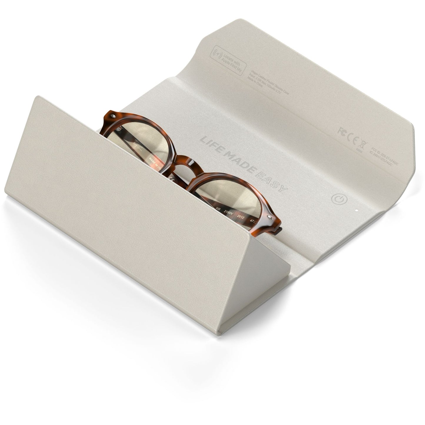 Satechi Vegan-Leather FindAll Glasses Case Sand