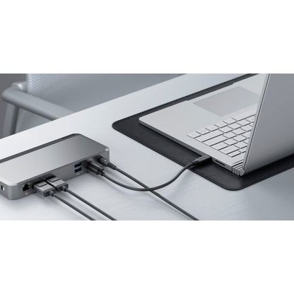 Alogic 100W USB-C DX2Pro Dual 4K Display Docking Station Space Grey