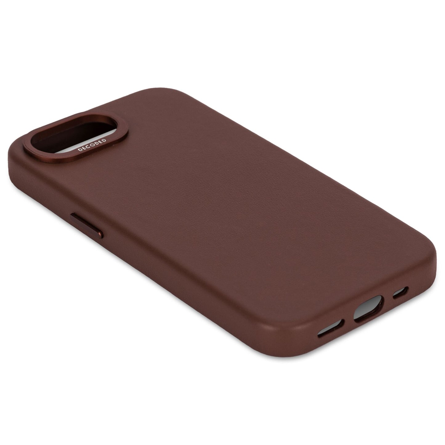 Decoded Leather Backcover iPhone 16e Chocolate Brown