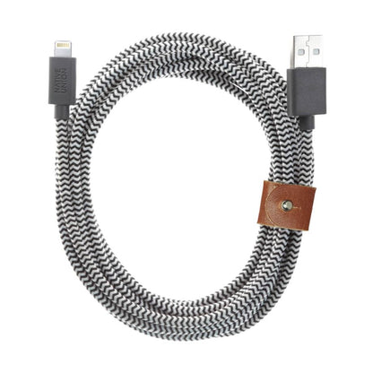 Native Union Belt Cable USB-A to Lightning 3m Zebra